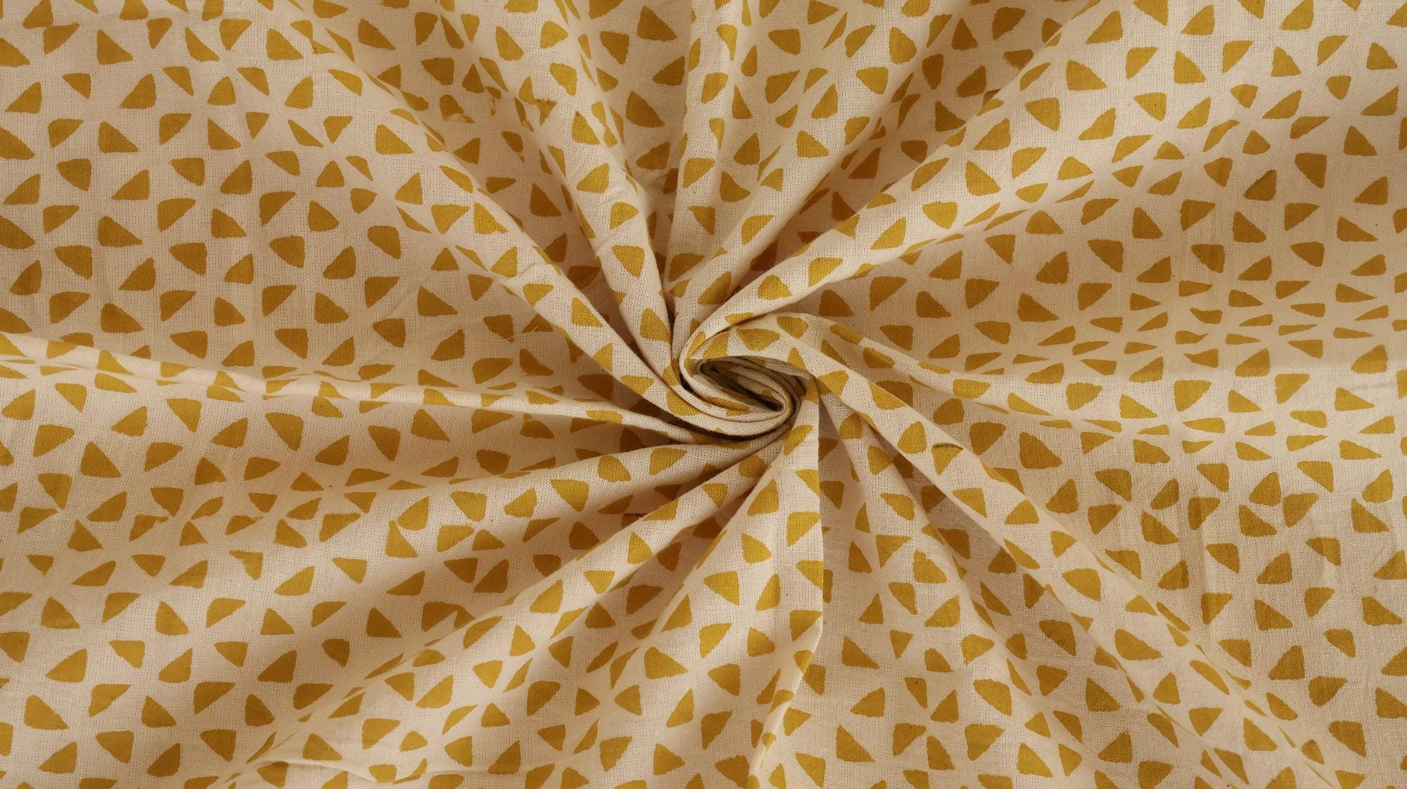 Mustard Yellow Geometric Black Border Bandana Scarf - Image 4